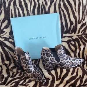 Leopard Print Ankle Boots